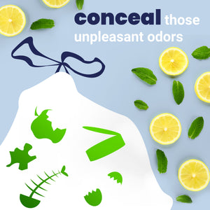 happimess Lemon Scented Drawstring Trash Can Liner