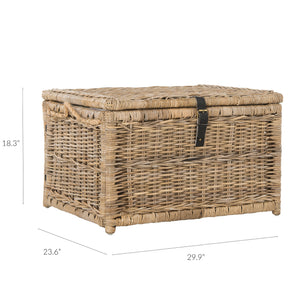 Caden Wicker Storage Trunk Chest