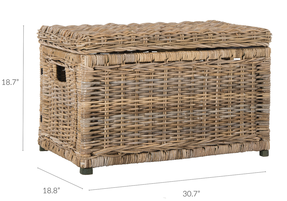 Elijah Wicker Storage Trunk