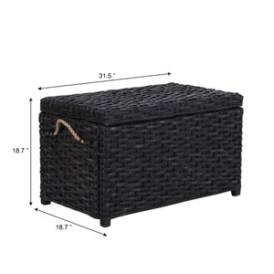 Jacob Handwoven Wicker Storage Trunk