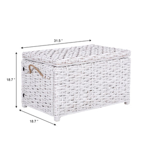 Jacob Handwoven Wicker Storage Trunk
