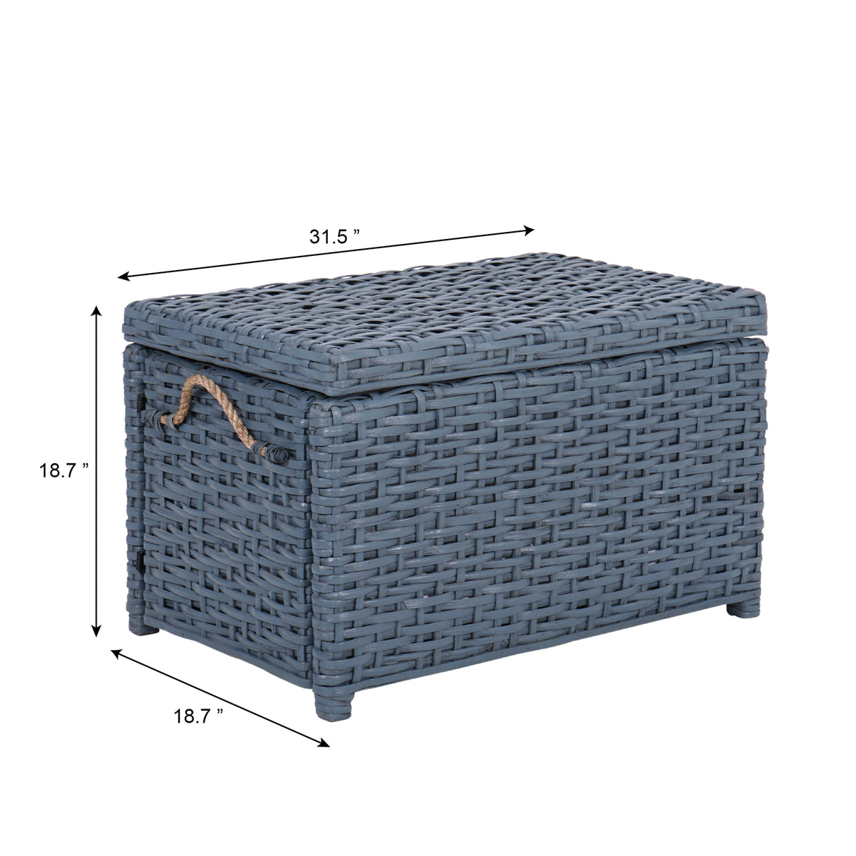 Jacob Handwoven Wicker Storage Trunk