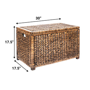 Anada Handwoven Wicker Weave Storage Trunk