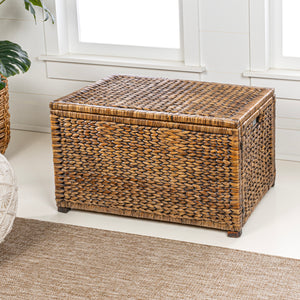 Anada Handwoven Wicker Weave Storage Trunk
