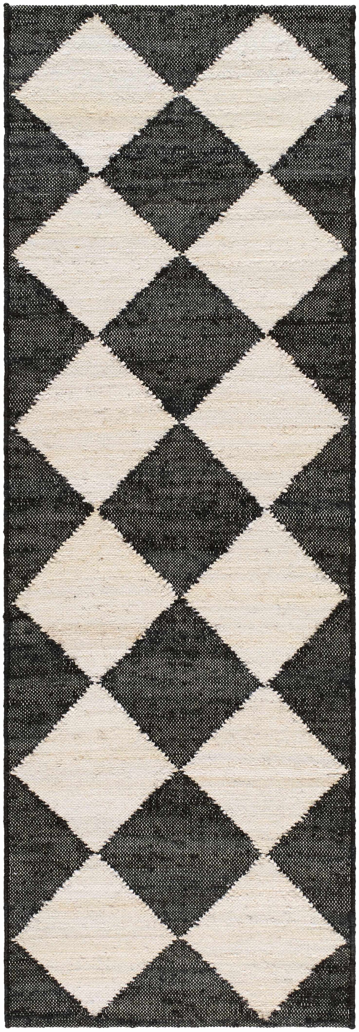 Andrin Black Area Rug