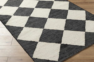 Andrin Black Area Rug