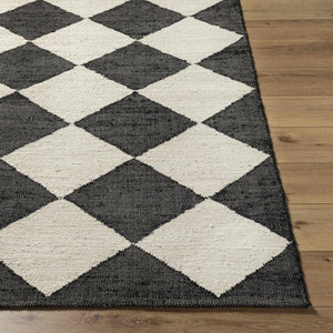 Andrin Black Area Rug