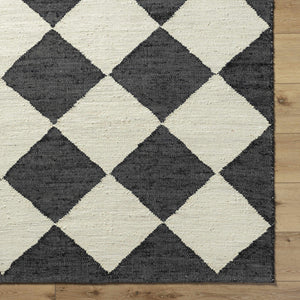 Andrin Black Area Rug