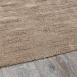 Washable Handmade Wool Rug - Brown