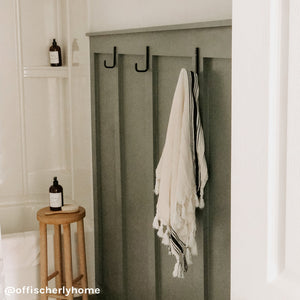 Savannah Turkish Cotton + Bamboo Hand Towel - Five Stripe
