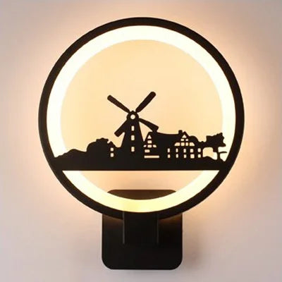 15W LED Wall Lamp Modern Creative Bedroom Living Room Corridor Indoor Light