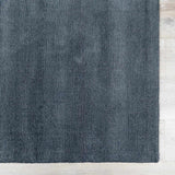 Brockton Solid Night Blue Wool Rug