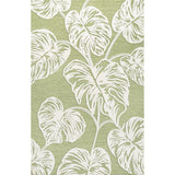 Tobago High-Low Two-Tone Monstera Leaf Indoor/Outdoor Area Rug