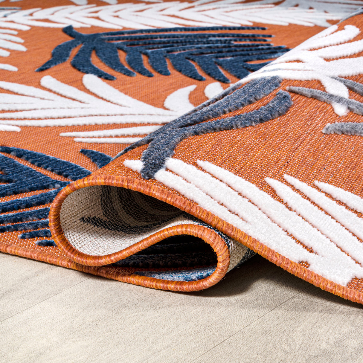 Montego High-Low Tropical Palm Indoor/Outdoor Runner Rug