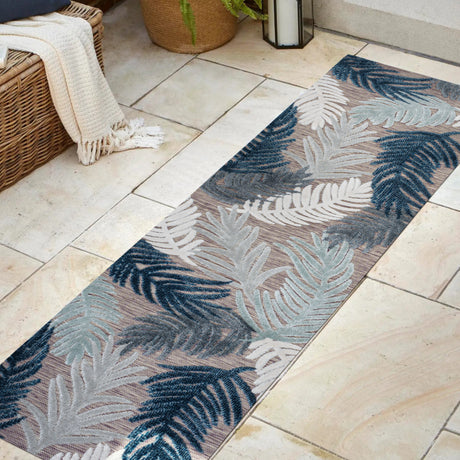 Montego-High-Low-Tropical-Palm-Indoor/Outdoor-Runner-Rug-Runner-Rugs