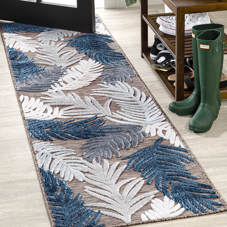 Montego High-Low Tropical Palm Indoor/Outdoor Runner Rug