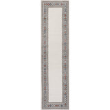 Sebastian High-Low Modern Diamond Border Indoor/Outdoor Runner Rug