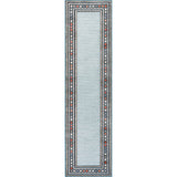 Sebastian High-Low Modern Diamond Border Indoor/Outdoor Runner Rug