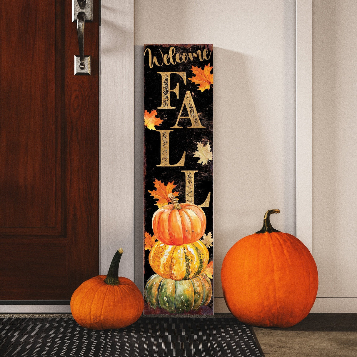 36-Inch Autumn Welcome Porch Sign