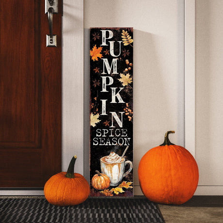 36-Inch Rustic Pumpkin Spiced Porch Sign