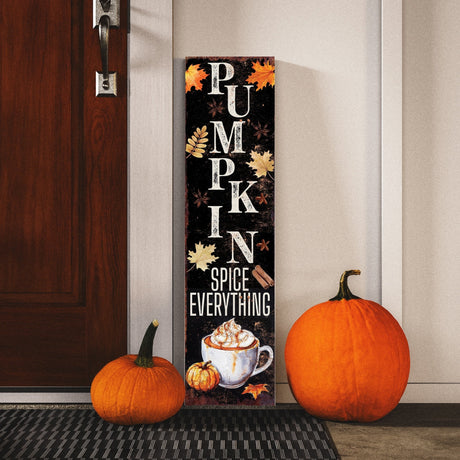 36-Inch Rustic Pumpkin Spiced Porch Sign