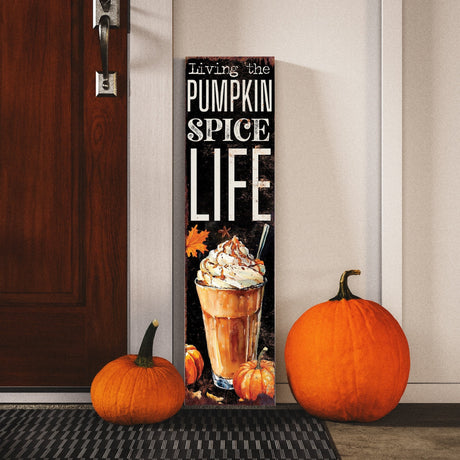 36-Inch Rustic Pumpkin Spiced Porch Sign