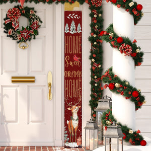 72in Christmas Porch Sign | Home Sweet Christmas Home | Foldable Christmas Entryway Sign | Christmas Porch Decor