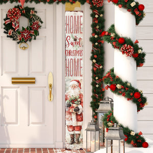 72in Christmas Porch Sign | Home Sweet Christmas Home | Foldable Entryway Sign | Christmas Porch Decor