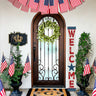 72-Inch Patriotic Wooden Welcome Porch Sign