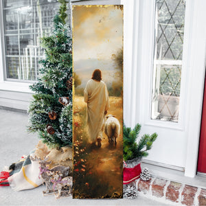 Jesus Christ Porch Sign | Religious Front Porch Plaque | Entryway Decor | UV Print | 3 Sizes