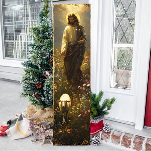 Jesus Christ Porch Sign | Religious Front Porch Plaque | Entryway Decor | UV Print | 3 Sizes