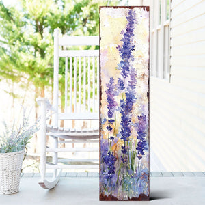 Spring Lavender Porch Sign | Wooden Entryway Decor | Uv Print | Front Porch Plaque | Lavender Design | 3 Sizes