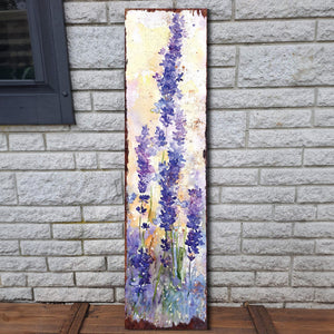 Spring Lavender Porch Sign | Wooden Entryway Decor | Uv Print | Front Porch Plaque | Lavender Design | 3 Sizes