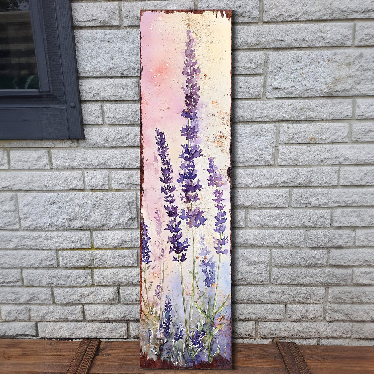 Spring Lavender Porch Sign | Wooden Entryway Decor | Uv Print | Front Porch Plaque | Lavender Design | 3 Sizes