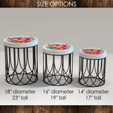 Bright Heart and Botanical Accent Table