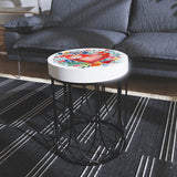 Bright Heart and Botanical Accent Table