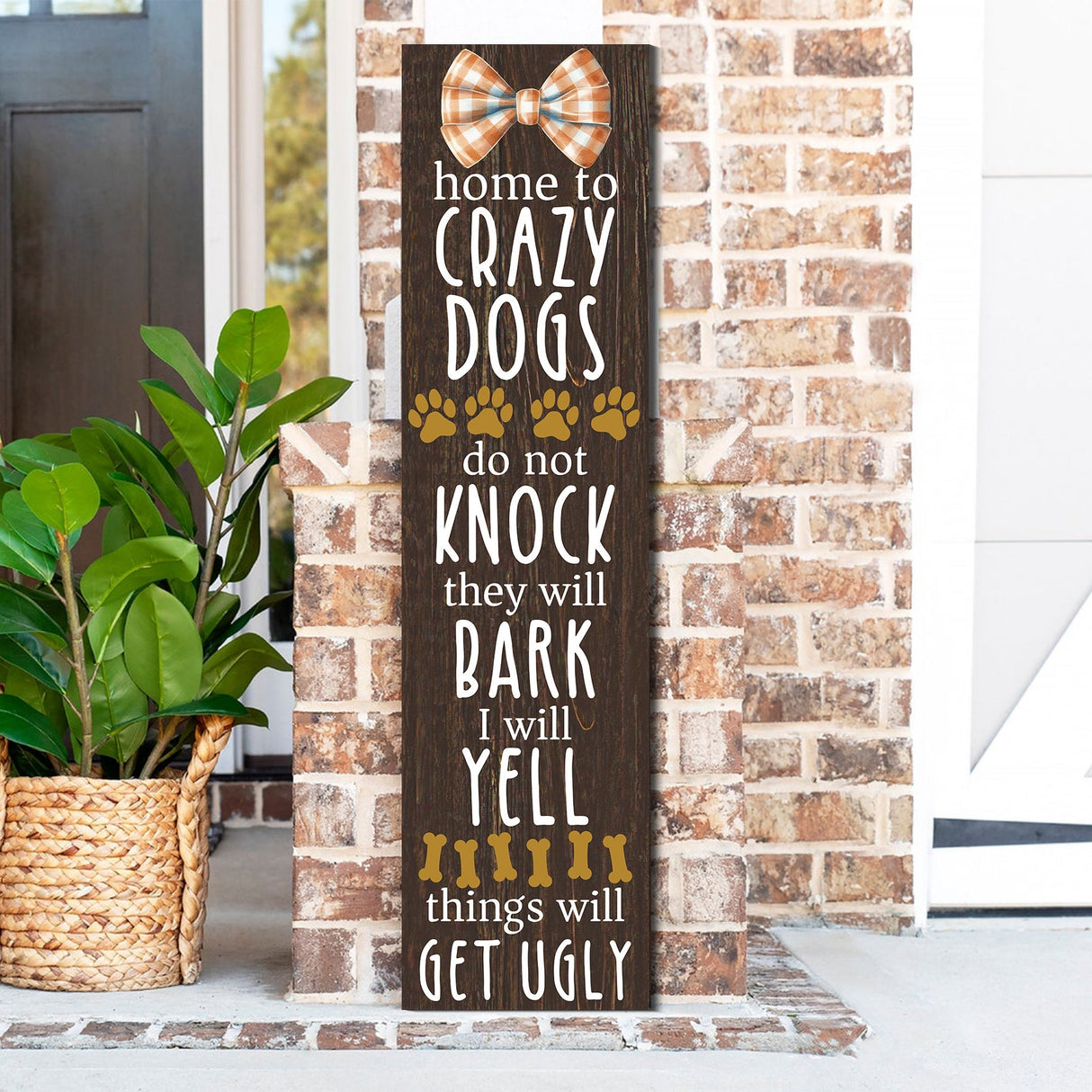 Everyday Dog Sayings Porch Sign | Wooden Entryway Decor | UV Print | Front Porch Plaque | Dog Lover Gift | 3 Sizes
