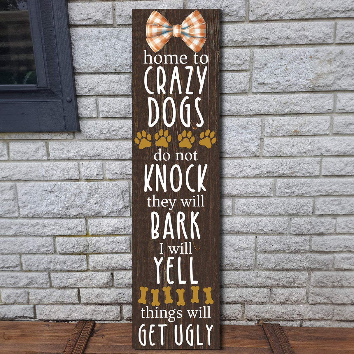 Everyday Dog Sayings Porch Sign | Wooden Entryway Decor | UV Print | Front Porch Plaque | Dog Lover Gift | 3 Sizes
