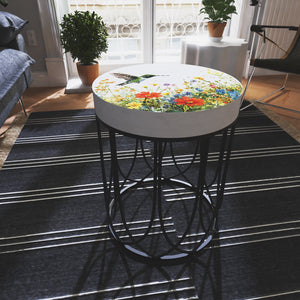 Hummingbird Wildflowers Accent Table