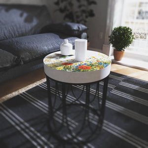 Hummingbird Wildflowers Accent Table