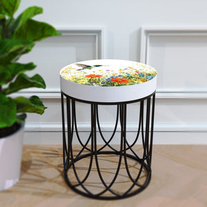 Hummingbird Wildflowers Accent Table