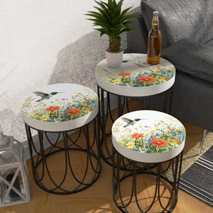 Hummingbird Wildflowers Accent Table