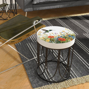 Hummingbird Wildflowers Accent Table