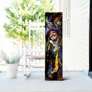 Pirate Mardi Gras Porch Sign | Wooden Entryway Decor | UV Print | Front Porch Plaque | Festive Gasparilla Decor | 3 Sizes