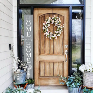 72in Home Sweet Home Porch Sign | Everyday Rustic Wood Front Door Decor | Farmhouse Porch Sign Decorations | Patio Decor | Wooden Decor