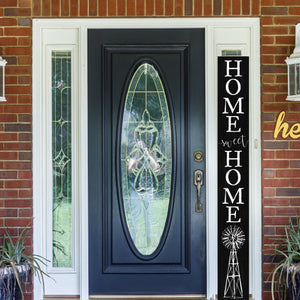 72in Home Sweet Home Porch Sign | Everyday Rustic Wood Front Door Decor | Farmhouse Porch Sign Decorations | Patio Decor | Wooden Decor