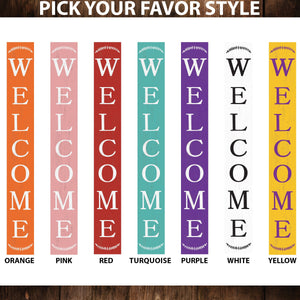 72in Everyday Outdoor Welcome Porch Sign | Front Porch Decor | Front Door, Entryway Decor | Foldable, Portable | UV Print