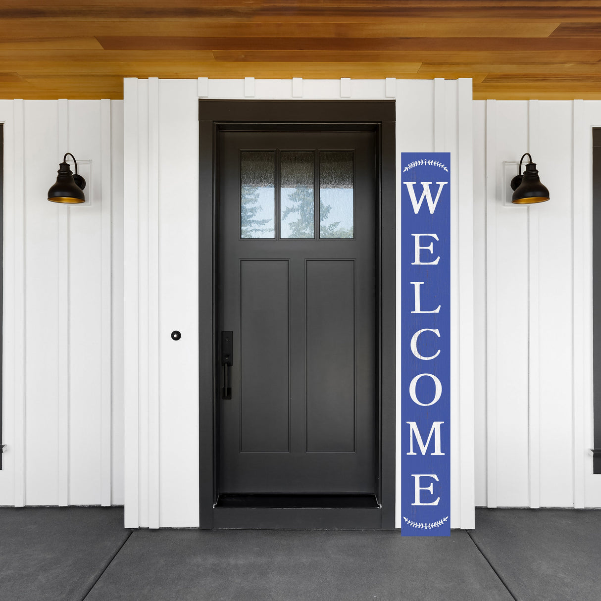 72in Everyday Outdoor Welcome Porch Sign | Front Porch Decor | Front Door, Entryway Decor | Foldable, Portable | UV Print