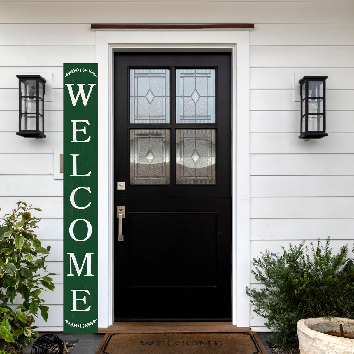 72in Everyday Outdoor Welcome Porch Sign | Front Porch Decor | Front Door, Entryway Decor | Foldable, Portable | UV Print