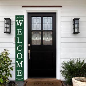 72in Everyday Outdoor Welcome Porch Sign | Front Porch Decor | Front Door, Entryway Decor | Foldable, Portable | UV Print